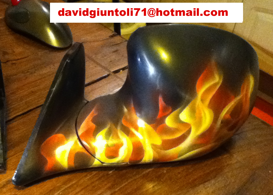 David Giunyoli's True Flames Real Fire Airbrushiing Art #3